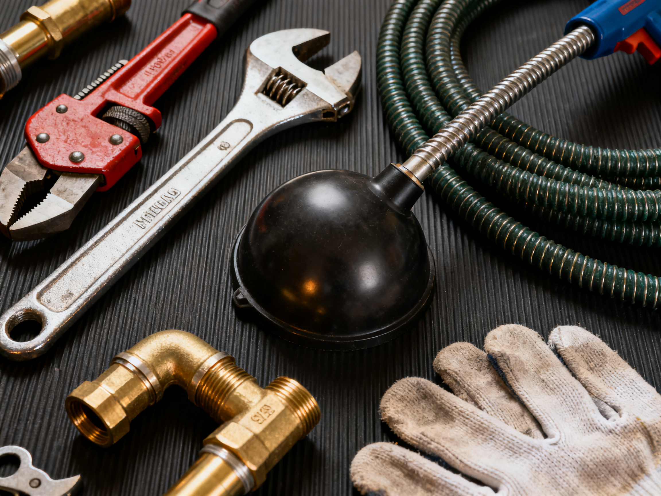 Professional plumbing tools and repair equipment